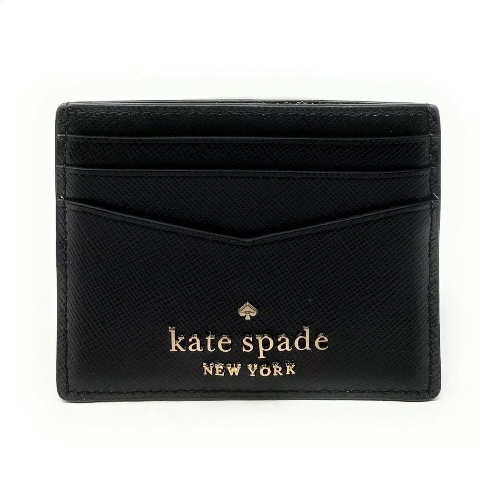 ♠️ Kate Spade Small Slim Card Holder Black NWT